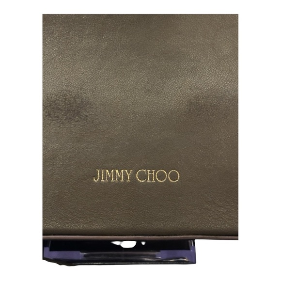 Jimmy Choo Starry Stud Crossbody – Taupe Leather & Chain Chic - Picture 7 of 11